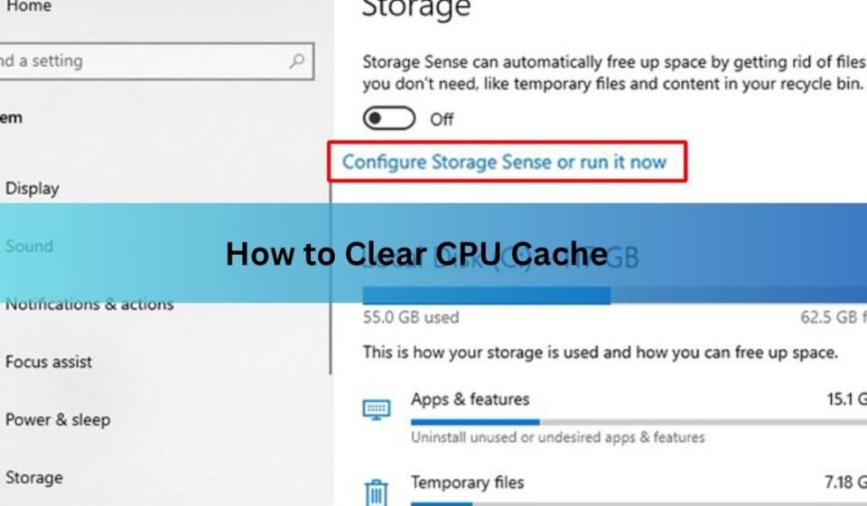 How to Clear CPU Cache