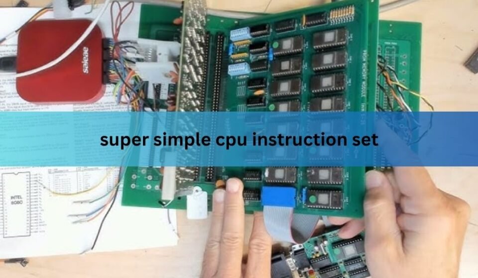 super simple cpu instruction set