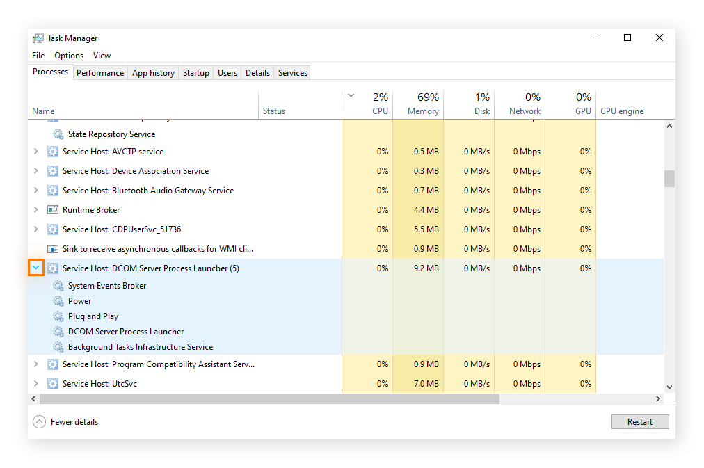 What is svchost.exe, and why is it using so much CPU?