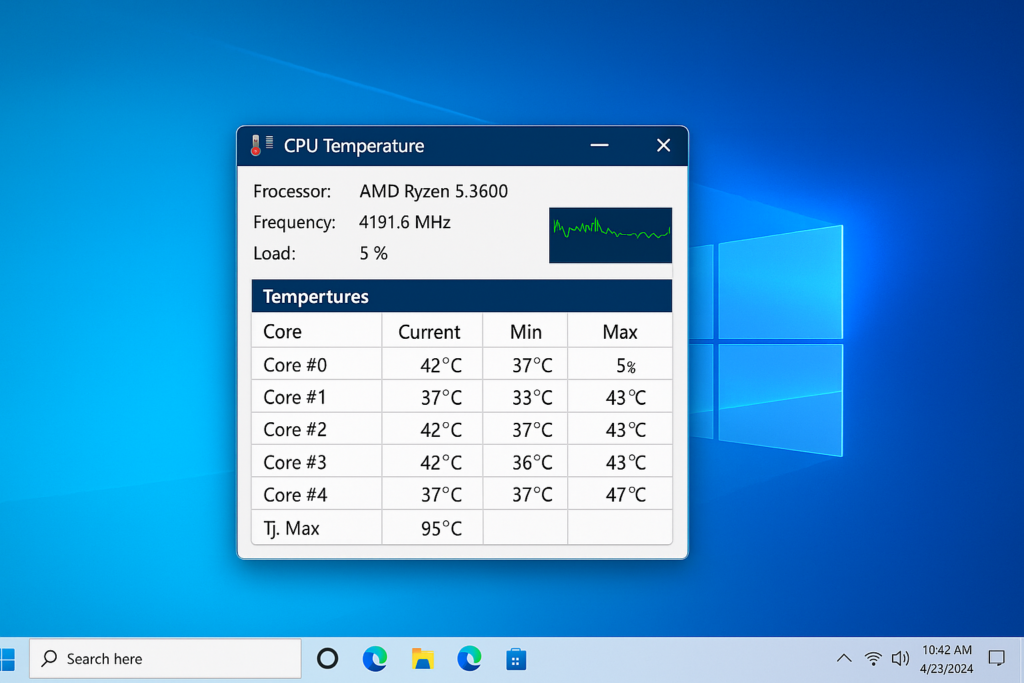 How do you check your CPU temperature?